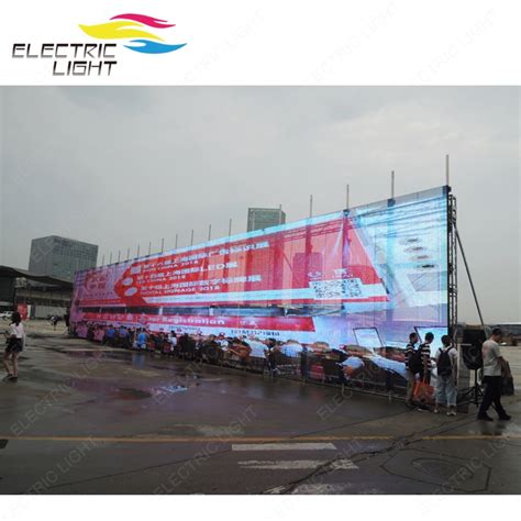 Large Led Media Facade Led Mesh Transparent Led Display Screen China