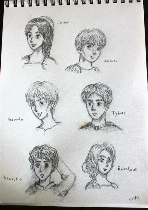 Romeo and Juliet-characters by Artzykat on DeviantArt