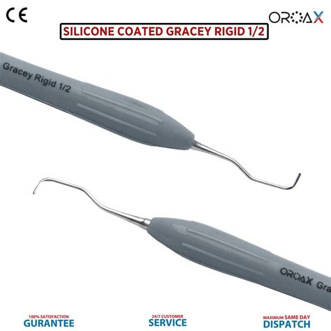 Gracey Curettes Set Of 7 Silicone Coated Periodontal Scaler Calculus