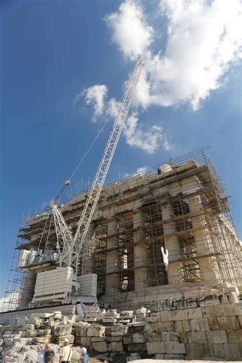 Parthenon on the Acropolis stock image. Image of building - 128058317