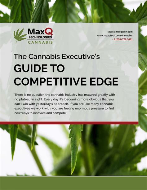 Grow Cannabis Profits EBook MaxQ Technologies