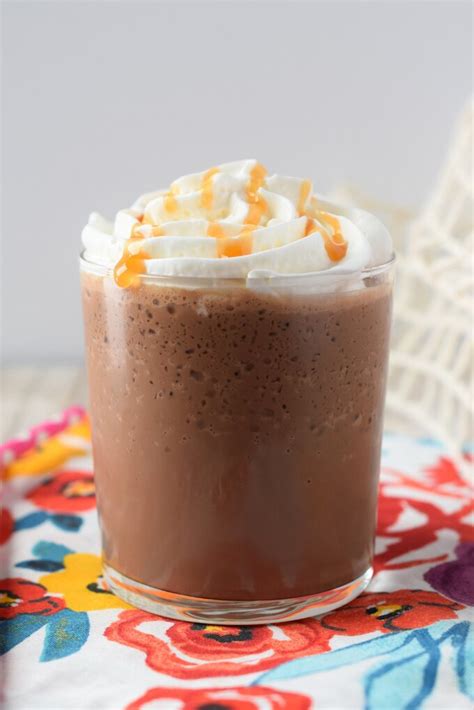 Salted Caramel Frozen Hot Chocolate Snacks And Sips