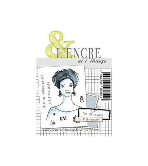 Tampon Clear La Malicieuse L Encre Et L Image Ephemeria Scrapbooking