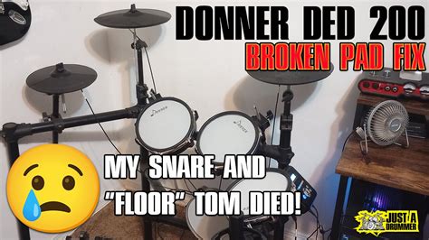 Donner Ded Electric Drum Kit Broken Pad Simple Fix