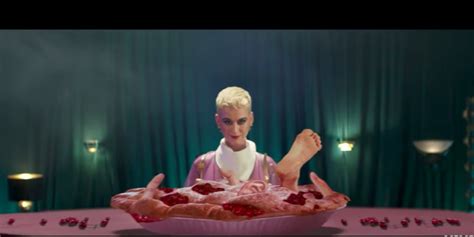 Blonde Katy Perry's new 'Bon Appétit' music video