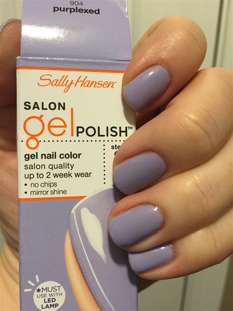 Sally Hansen Salon Gel Polish In Purplexed Only Coats Needed Gel