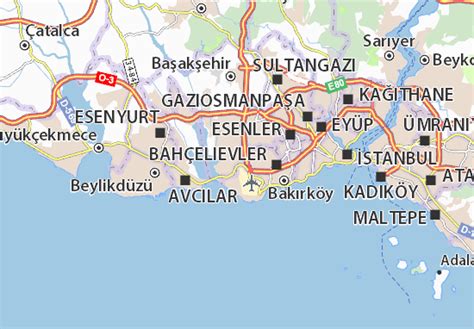 MICHELIN Küçükçekmece map - ViaMichelin