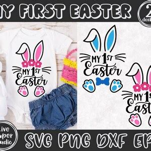 My First Easter Svg Png Baby Girl Svg Baby Boy Svg My St Easter Svg