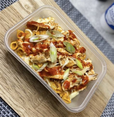 Pulled Chicken Buffalo Pasta Bake Savage Kitchen