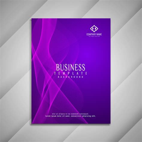 Premium Vector Abstract Wavy Business Brochure Template Design