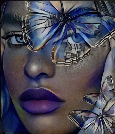 Pin By Terry Stiles Mckee On Butterflies Portrait Art Abstract