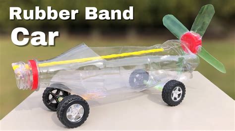 How To Make Rubber Band Powered Car From Plastic Bottle YouTube