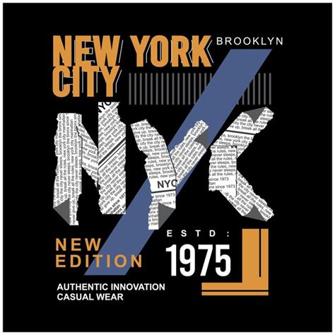 Premium Vector | New york city typography design with nyc logo ...