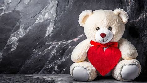 valentine teddy bear red heart  stock photo public domain pictures