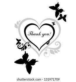 Thank You Card Illustration Stock Illustration 131971709 | Shutterstock