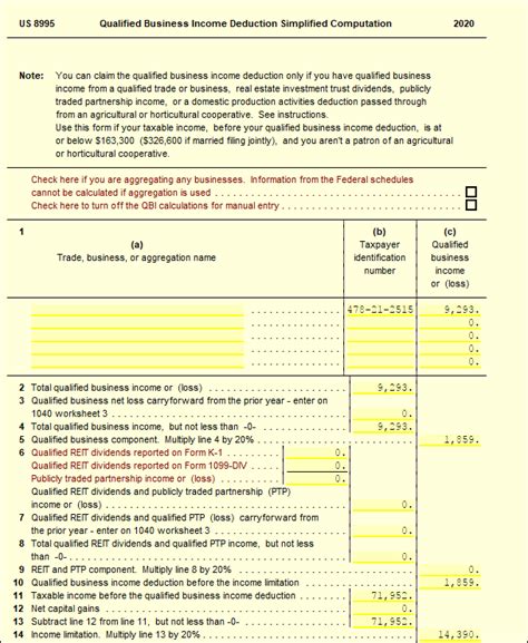 8995 8995a Qualified Business Income Deduction Ultimatetax Solution Center