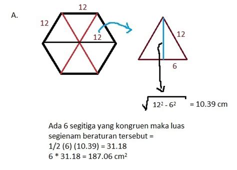 Rumus Luas Segi Enam Beraturan