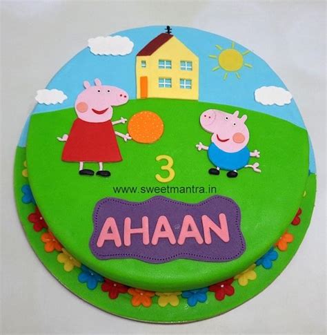 Peppa Pig house cake - Decorated Cake by Sweet Mantra - - CakesDecor