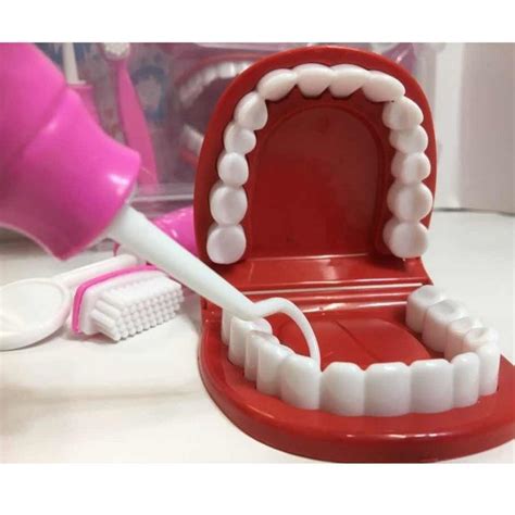 Maleta Kit Dentista Infantil Rosa Brinquedo Pe As Paki Toys Kit