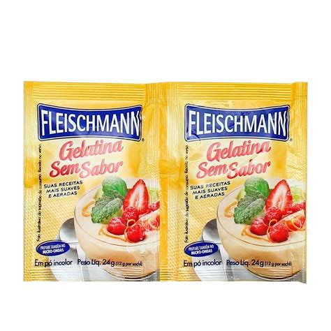 Gelatina Sem Sabor G Fleichmann Shopee Brasil