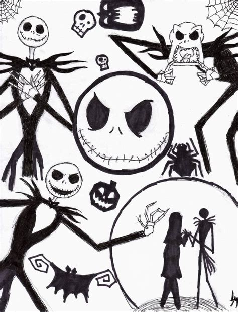 Jack Skellington Coloring Pages - Coloring Home