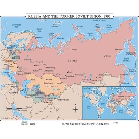 History Maps for Classroom - History Map #181 Russia & The Former ...