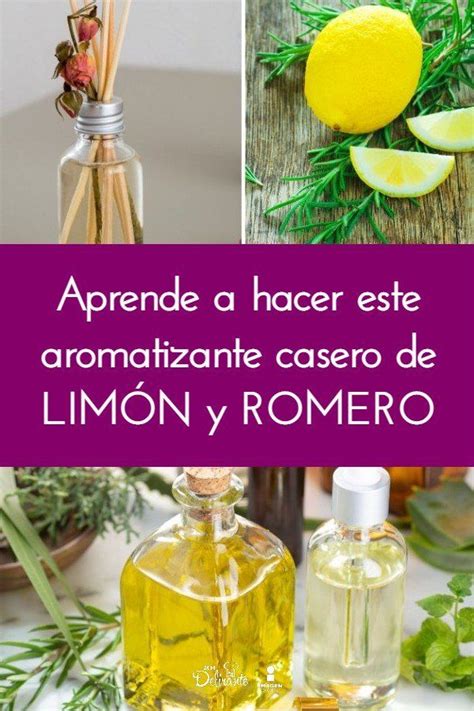 Aromatizante casero de limón y romero económico y fácil de hacer