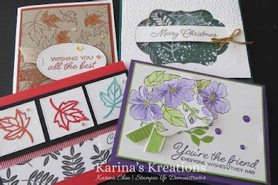 Stampin Up Blended Seasons Stamp Set Karina Chin Stampin Up