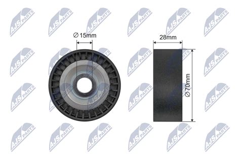 Tensioner Pulley V Ribbed Belt Rnk Au Nty A