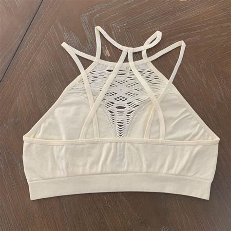 Leto Tops Leto New White Crochet Front Seamless Bralette C Poshmark