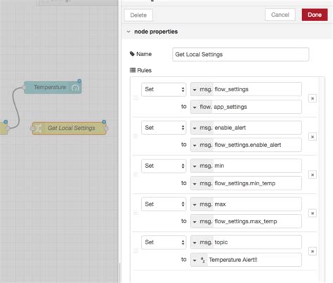 Node Red Dashboard Thermocouple Alert Ncd Io