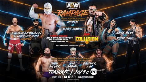 Aew Rampage Live Results Mistico Vs Rocky Romero