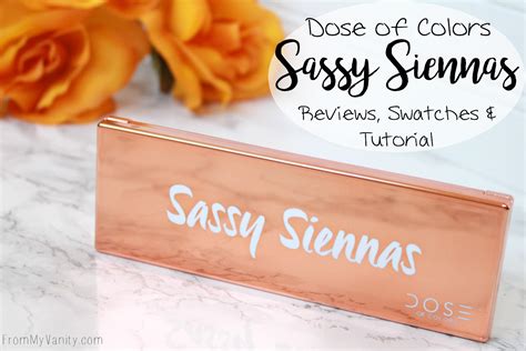 Dose Of Colors Sassy Siennas Arm And Eye Swatches Review Tutorial