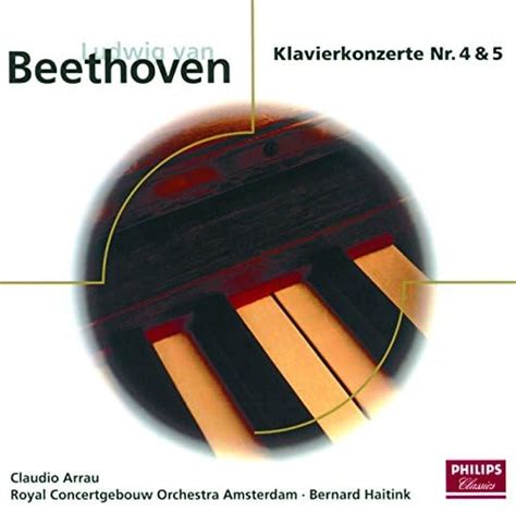 Beethoven Piano Concerto No4 Op58 And No5 Op73 By Claudio Arrau