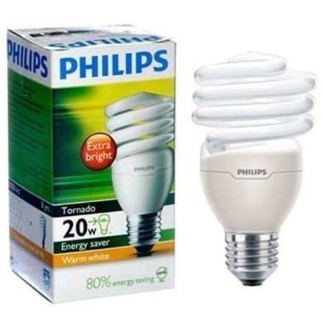 Jual Lampu Philips 5 Watt 55Watt Tornado Spiral Original Putih Helix