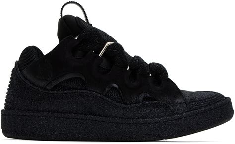 Lanvin Black Curb Sneakers Lanvin