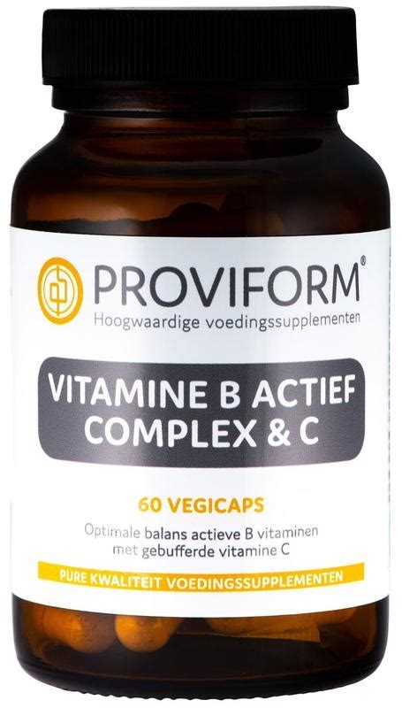 Proviform Vitamine B Actief Complex C 60 Vega Caps Vitadvice BV