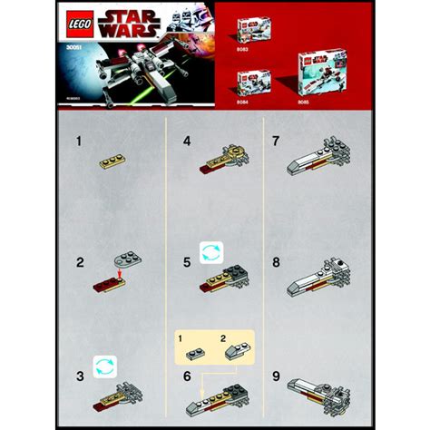 LEGO Mini X-wing Set 30051 Instructions Comes In | Brick Owl - LEGO ...