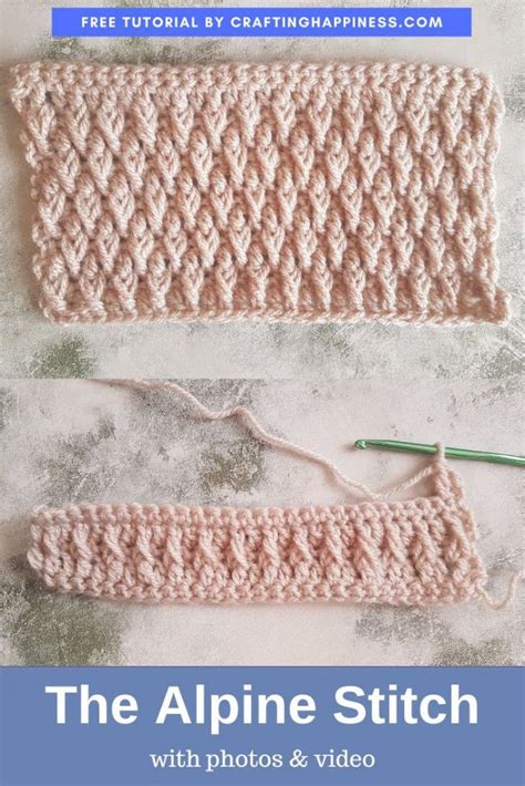 Alpine Stitch Crochet Pattern Free Tutorial Crafting Happiness In