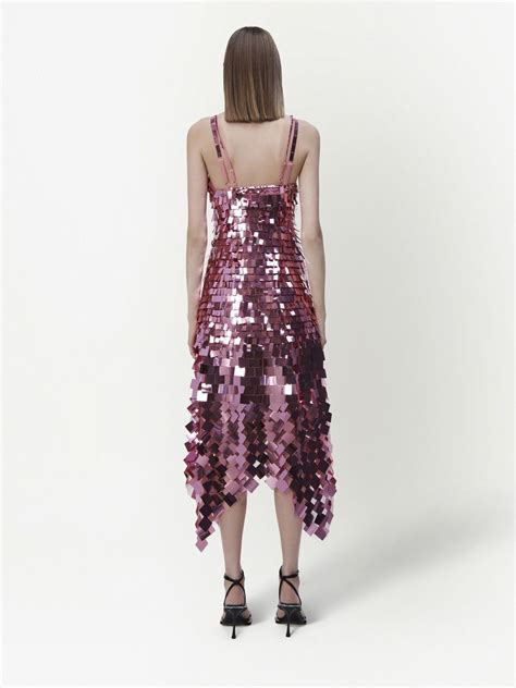 Jonathan Simkhai Indra Sequin Midi Dress In Punch Modesens