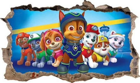 Naklejka Plakat PSI PAW PATROL 3D XXL GRATIS Nr 4 13034021724 Allegro Pl