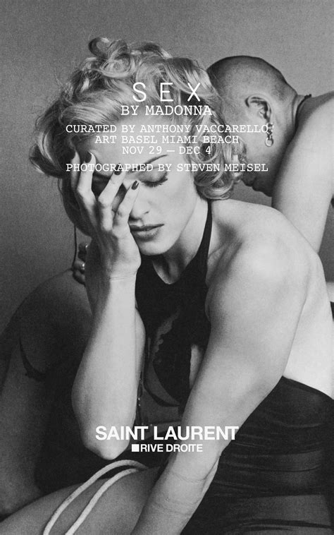 Sex By Madonna Exposi O De Saint Laurent Celebra Anos Do Livro Pol Mico Hypnotique