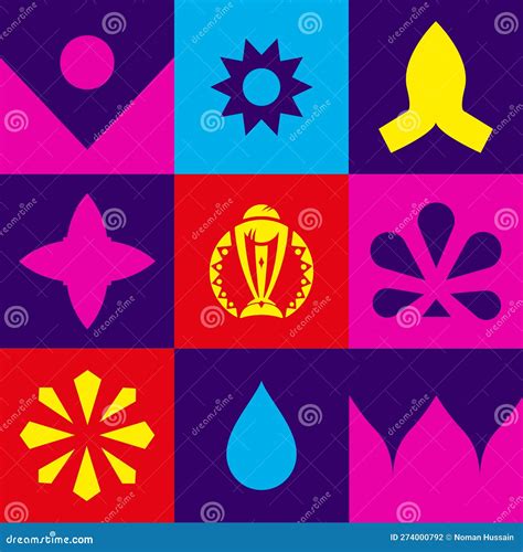 Icc Cricket World Cup Logo Vector Illustration Editorial Photography