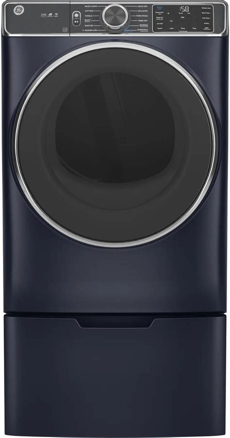 Ge Gfd85gspnrs 28 Inch Gas Smart Dryer With 78 Cu Ft Capacity 12 Dryer Cycles Steam Options