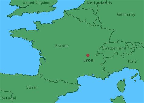 Map Of Lyon City 165915 Vector Art at Vecteezy