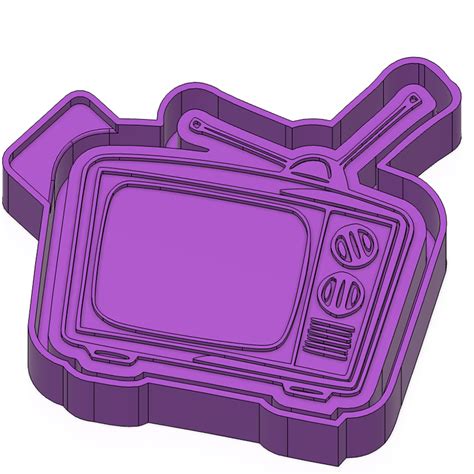 Stl File Retro Tv Freshie Mold Silicone Mold Box・model To Download And 3d Print・cults