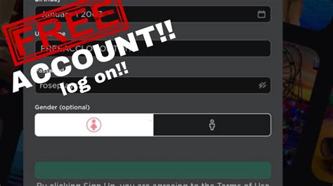 Free Account Of Roblox