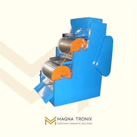 MAGNA TRONIX Double Drum Magnetic Separator Capacity 1 5 Ton Hour At