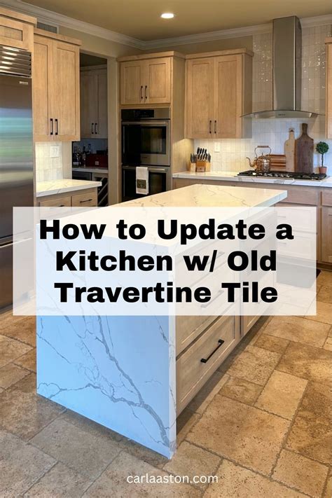 This Partial Kitchen Remodel Shows How To Work With Travertine Tile Floors — Designed