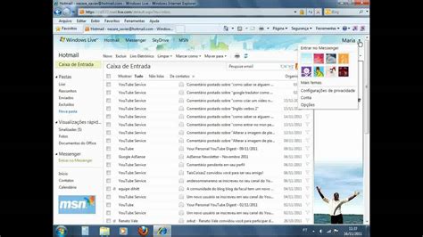 Como Mudar A Aparencia Do Hotmail YouTube